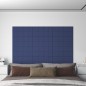 vidaXL Paneles de pared 12 uds tela azul 60x30 cm 2,16 m² vidaXL Paneles de pared 12 uds tela azul 60x30 cm 2,16 m²