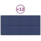 vidaXL Paneles de pared 12 uds tela azul 60x30 cm 2,16 m² vidaXL Paneles de pared 12 uds tela azul 60x30 cm 2,16 m²