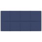 vidaXL Paneles de pared 12 uds tela azul 60x30 cm 2,16 m² vidaXL Paneles de pared 12 uds tela azul 60x30 cm 2,16 m²