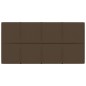 vidaXL Paneles de pared 12 uds tela marrón 60x30 cm 2,16 m²