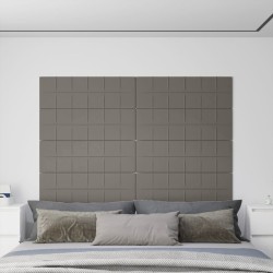 vidaXL Paneles de pared 12 uds terciopelo gris claro 90x30 cm 3,24 m²
