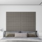 vidaXL Paneles de pared 12 uds terciopelo gris claro 90x30 cm 3,24 m² vidaXL Paneles de pared 12 uds terciopelo gris claro 90x30 cm 3,24 m²