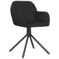 vidaXL Sillas de comedor giratorias 2 uds terciopelo negro vidaXL Sillas de comedor giratorias 2 uds terciopelo negro