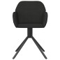 vidaXL Sillas de comedor giratorias 2 uds terciopelo negro vidaXL Sillas de comedor giratorias 2 uds terciopelo negro