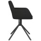 vidaXL Sillas de comedor giratorias 2 uds terciopelo negro vidaXL Sillas de comedor giratorias 2 uds terciopelo negro