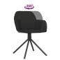 vidaXL Sillas de comedor giratorias 2 uds terciopelo negro vidaXL Sillas de comedor giratorias 2 uds terciopelo negro