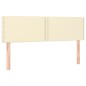 vidaXL Cabeceros 2 unidades cuero sintético color crema 72x5x78/88 cm vidaXL Cabeceros 2 unidades cuero sintético color crema 72x5x78/88 cm