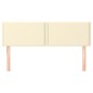 vidaXL Cabeceros 2 unidades cuero sintético color crema 72x5x78/88 cm vidaXL Cabeceros 2 unidades cuero sintético color crema 72x5x78/88 cm