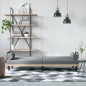 vidaXL Sofá cama con reposabrazos tela gris claro vidaXL Sofá cama con reposabrazos tela gris claro