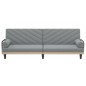 vidaXL Sofá cama con reposabrazos tela gris claro vidaXL Sofá cama con reposabrazos tela gris claro