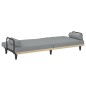 vidaXL Sofá cama con reposabrazos tela gris claro vidaXL Sofá cama con reposabrazos tela gris claro