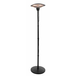 Sunred Calefactor de pie Barcelona 1500 W halógeno negro