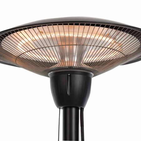 Sunred Calefactor de pie Barcelona 1500 W halógeno negro