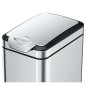 EKO Cubo de basura Touch Bar Tina 30 L plateado mate EKO Cubo de basura Touch Bar Tina 30 L plateado mate