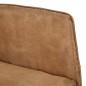 vidaXL Mecedora con taburete lona vintage marrón vidaXL Mecedora con taburete lona vintage marrón