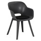 Madison Cojín de asiento Panama 2 unidades negro 39x36 cm Madison Cojín de asiento Panama 2 unidades negro 39x36 cm