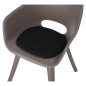 Madison Cojín de asiento Panama 2 unidades negro 39x36 cm Madison Cojín de asiento Panama 2 unidades negro 39x36 cm