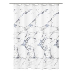 Kleine Wolke Cortina de ducha Marble blanco y gris 180x200 cm
