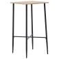 vidaXL Juego de mesa alta y taburetes 5 piezas plástico negro vidaXL Juego de mesa alta y taburetes 5 piezas plástico negro