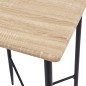 vidaXL Juego de mesa alta y taburetes 5 piezas plástico negro vidaXL Juego de mesa alta y taburetes 5 piezas plástico negro