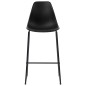 vidaXL Juego de mesa alta y taburetes 5 piezas plástico negro vidaXL Juego de mesa alta y taburetes 5 piezas plástico negro
