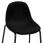vidaXL Juego de mesa alta y taburetes 5 piezas tela negra vidaXL Juego de mesa alta y taburetes 5 piezas tela negra