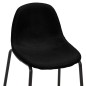 vidaXL Juego de mesa alta y taburetes 5 piezas tela negro vidaXL Juego de mesa alta y taburetes 5 piezas tela negro