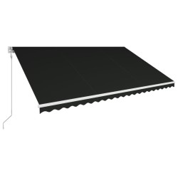 vidaXL Toldo retráctil automático gris antracita 500x300 cm