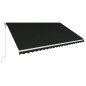 vidaXL Toldo retráctil automático gris antracita 500x300 cm vidaXL Toldo retráctil automático gris antracita 500x300 cm