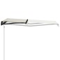 vidaXL Toldo retráctil sensor de viento y LED color crema 300x250 cm vidaXL Toldo retráctil sensor de viento y LED color crema 300x250 cm