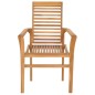 vidaXL Conjunto de comedor de jardín 5 piezas madera maciza de teca vidaXL Conjunto de comedor de jardín 5 piezas madera maciza de teca