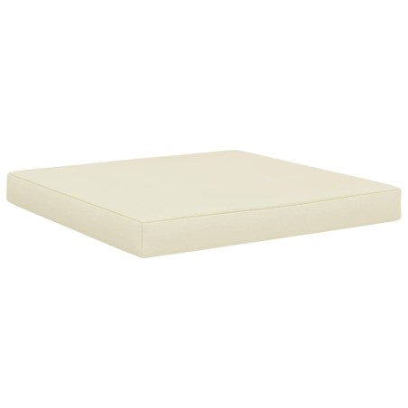 vidaXL Cojín para muebles de palés tela color crema 60x61,5x6 cm