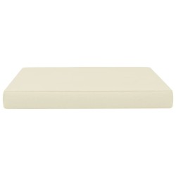 vidaXL Cojín para muebles de palés tela color crema 60x61,5x6 cm
