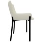 vidaXL Sillas de comedor 2 unidades de tela color crema vidaXL Sillas de comedor 2 unidades de tela color crema