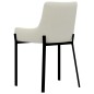 vidaXL Sillas de comedor 2 unidades de tela color crema vidaXL Sillas de comedor 2 unidades de tela color crema