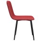 vidaXL Sillas de comedor 2 unidades tela color vino vidaXL Sillas de comedor 2 unidades tela color vino