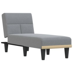 vidaXL Sofá diván de tela gris claro