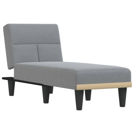 vidaXL Sofá diván de tela gris claro
