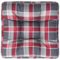 vidaXL Cojín para sofá de palets tela a cuadros rojo 60x60x12 cm vidaXL Cojín para sofá de palets tela a cuadros rojo 60x60x12 cm