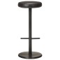 vidaXL Taburetes de cocina 2 unidades cuero auténtico negro vidaXL Taburetes de cocina 2 unidades cuero auténtico negro