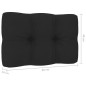 vidaXL Sillas de jardín cojines 2 uds negro madera de pino impregnada vidaXL Sillas de jardín cojines 2 uds negro madera de pino impregnada