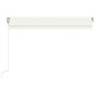 vidaXL Toldo retráctil automático crema 400x350 cm vidaXL Toldo retráctil automático crema 400x350 cm