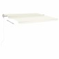 vidaXL Toldo retráctil automático crema 400x350 cm vidaXL Toldo retráctil automático crema 400x350 cm