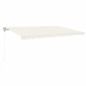 vidaXL Toldo retráctil automático crema 500x300 cm