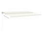 vidaXL Toldo retráctil automático crema 500x300 cm