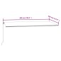 vidaXL Toldo automático retráctil azul y blanco 600x350 cm vidaXL Toldo automático retráctil azul y blanco 600x350 cm