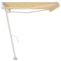 vidaXL Toldo de pie automático amarillo y blanco 500x300 cm vidaXL Toldo de pie automático amarillo y blanco 500x300 cm