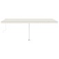 vidaXL Toldo de pie automático crema 600x350 cm vidaXL Toldo de pie automático crema 600x350 cm