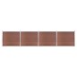 vidaXL Set de panel de valla WPC marrón 699x146 cm vidaXL Set de panel de valla WPC marrón 699x146 cm