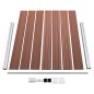 vidaXL Set de panel de valla WPC marrón 699x146 cm vidaXL Set de panel de valla WPC marrón 699x146 cm